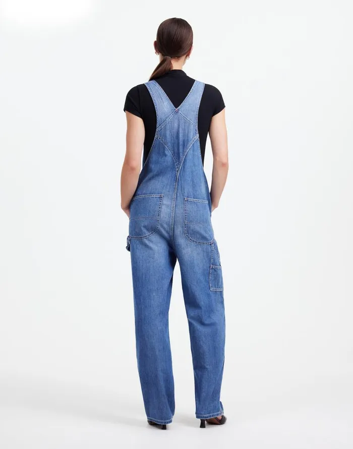 Madewell Alexa Chung For Madewell Denim Overalls In Hockley Wash Hockley Wash Women Jeans