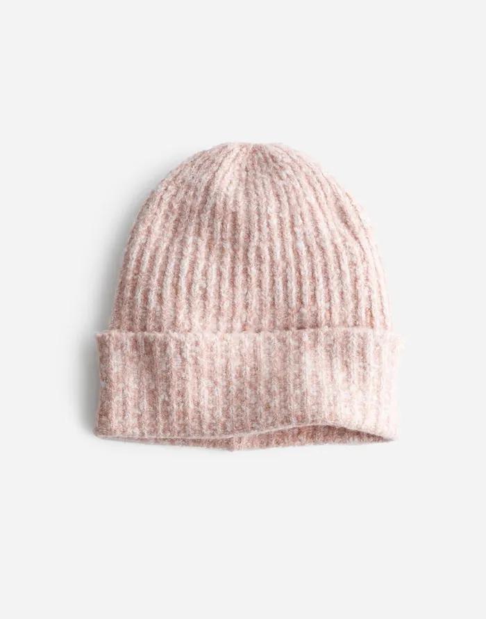Madewell CottonBlend Cuffed Beanie Hthr Pale Blush Women Hats