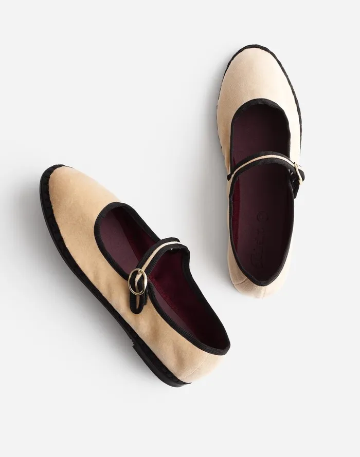 Madewell FlabelUS Theodora Mary Janes Earthy Mocha Women Flats and Loafers