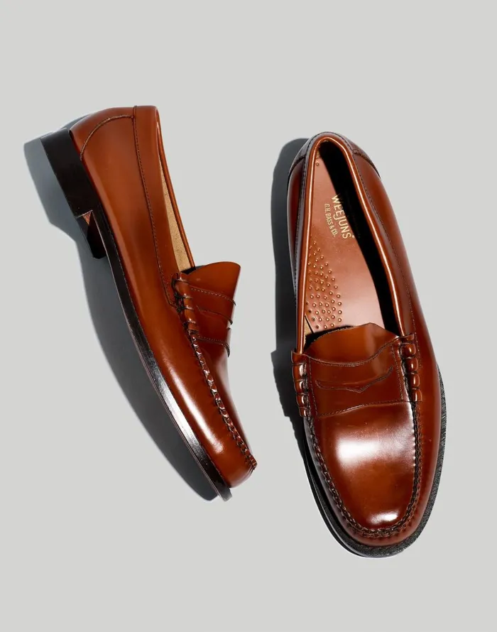 Madewell GHBASS Weejuns Penny Loafers Brown Men Dress Shoes and Loafers