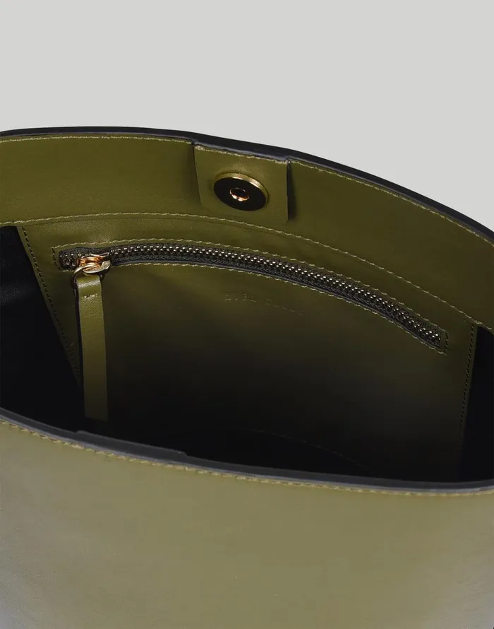Madewell Hyer Goods Luxe Convertible Bucket Bag Olive Women Bags
