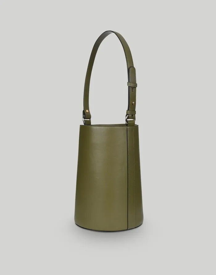 Madewell Hyer Goods Luxe Convertible Bucket Bag Olive Women Bags