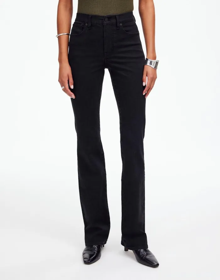 Madewell Kick Out FullLength Jeans Black Frost Women Jeans