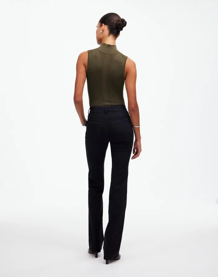 Madewell Kick Out FullLength Jeans Black Frost Women Jeans