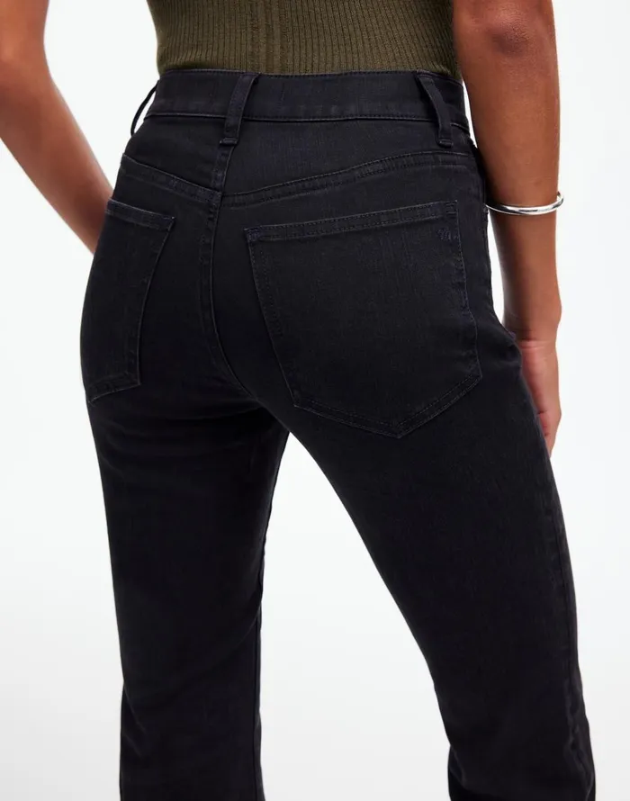 Madewell Kick Out FullLength Jeans Black Frost Women Jeans