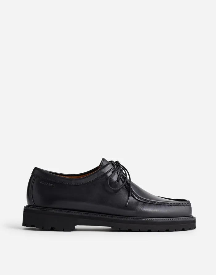 Madewell Madewell X GHBASS Wallace Leather Moc Black Men Dress Shoes and Loafers Madewell Madewell X GHBASS Wallace Leather Moc Black Men Dress Shoes and Loafers