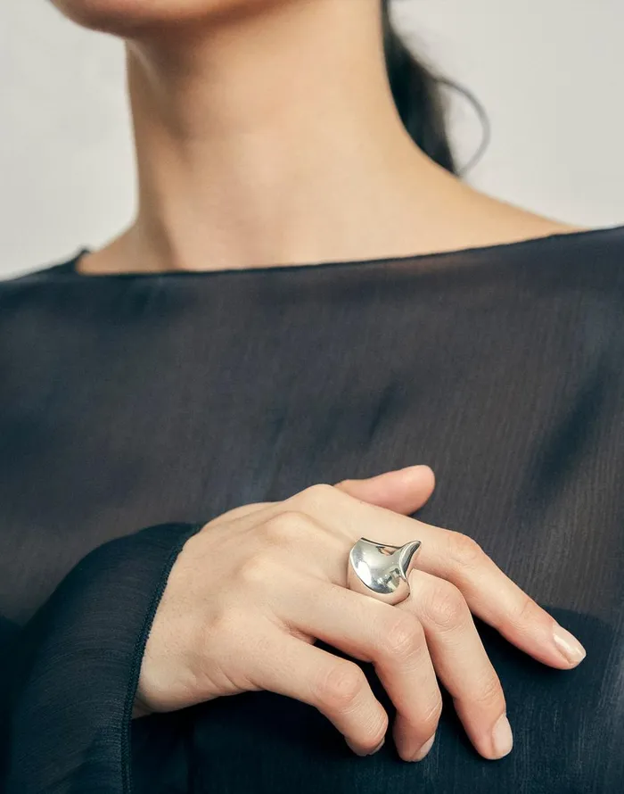 Madewell Maslo Jewelry Arp Ring Sterling Silver Silver Women Jewelry