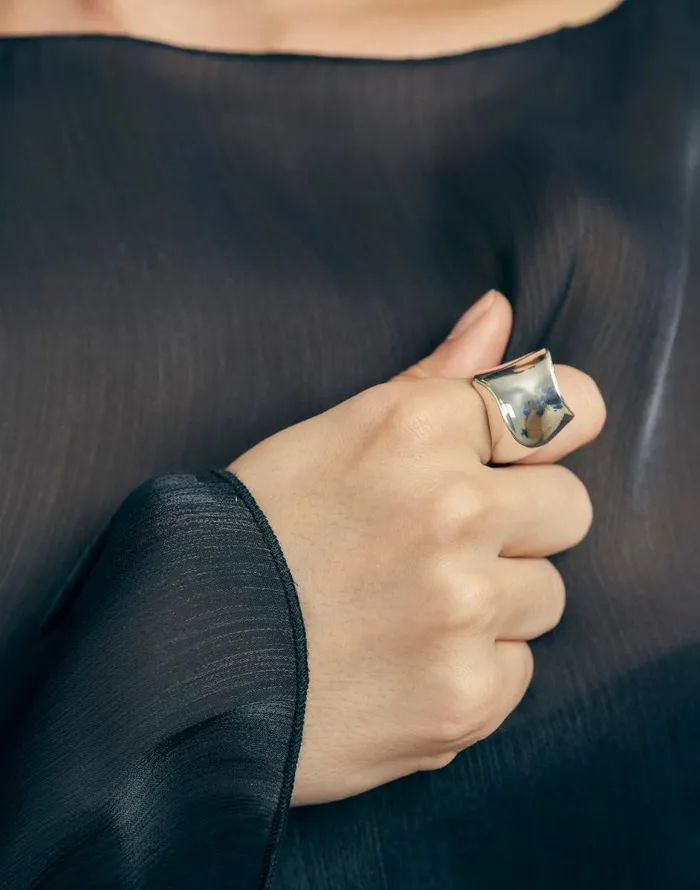 Madewell Maslo Jewelry Arp Ring Sterling Silver Silver Women Jewelry