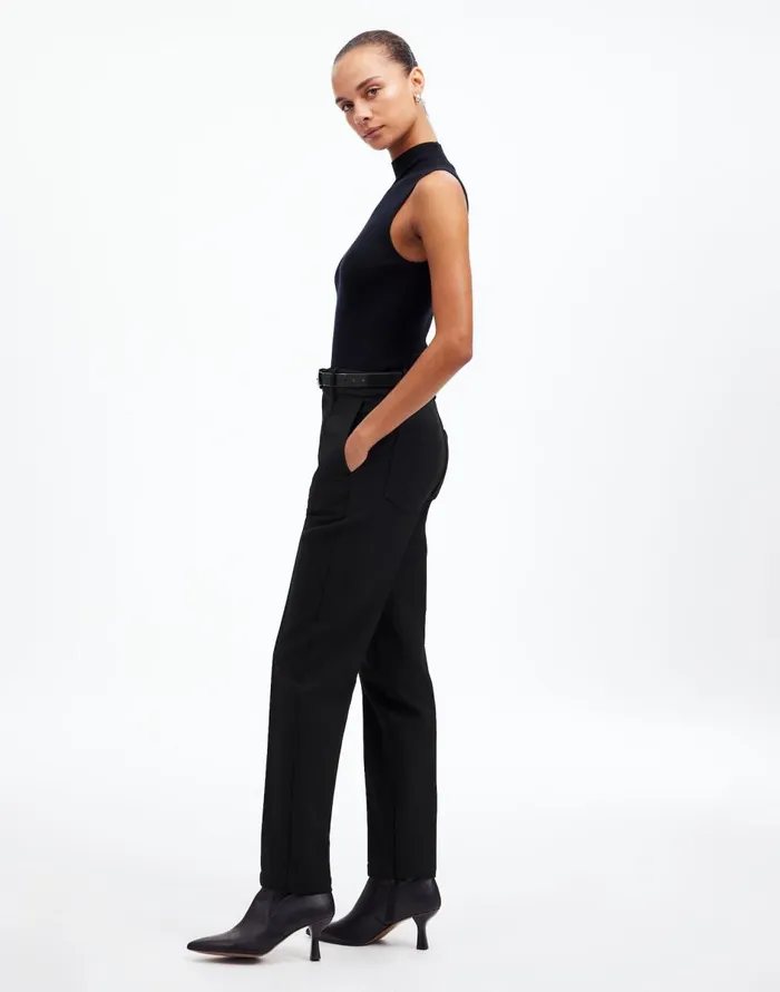 Madewell MidRise Slim Ankle Pant True Black Women Pants