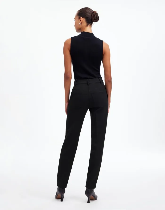 Madewell MidRise Slim Ankle Pant True Black Women Pants