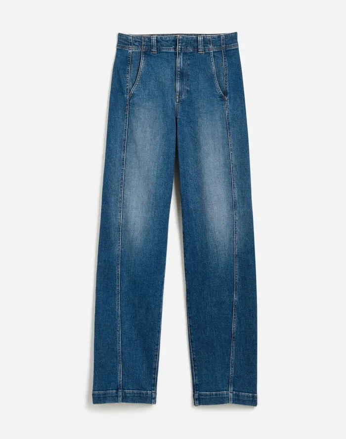 Madewell Tapered Denim Trousers Calvert Wash Women Jeans