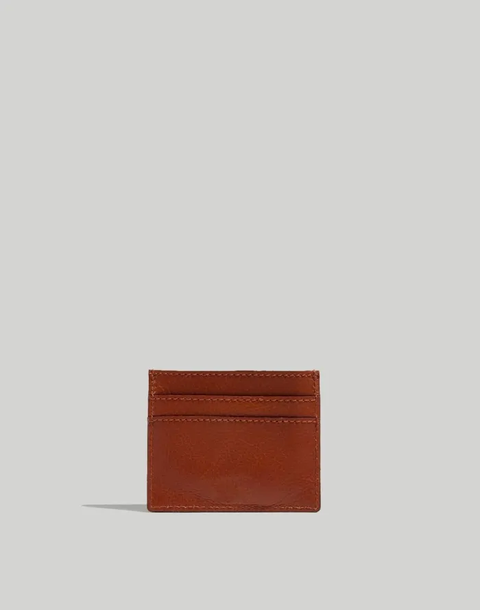 Madewell The Card Case English Saddle Women Pouches and Wallets