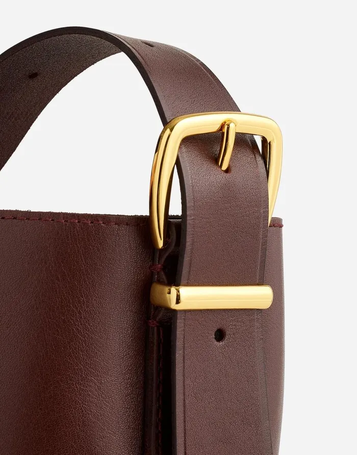 Madewell The Essential Medium Bucket Tote Chocolate Raisin Women Bags