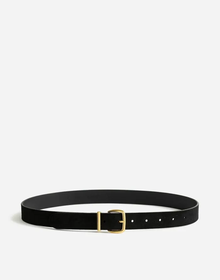 Madewell The Essential Suede Belt True Black Women Belts