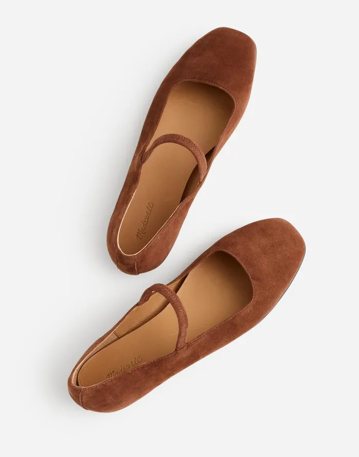 Madewell The Greta Ballet Flat Soft Mahogany Women Flats and Loafers