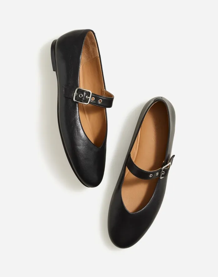 Madewell The Remy Mary Jane Flat True Black Women Ballet Flats