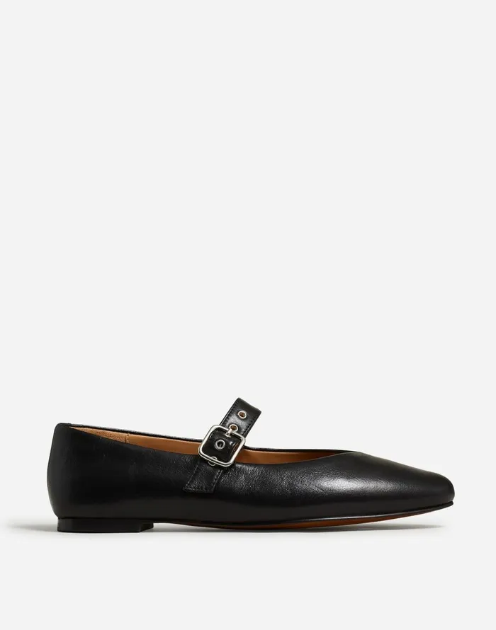 Madewell The Remy Mary Jane Flat True Black Women Ballet Flats
