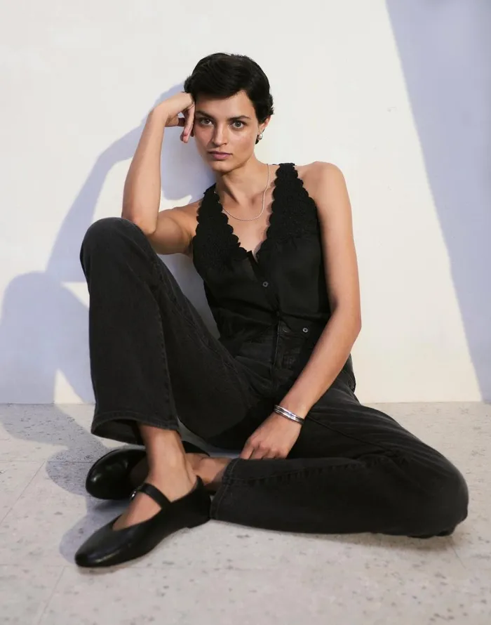 Madewell The Remy Mary Jane Flat True Black Women Ballet Flats