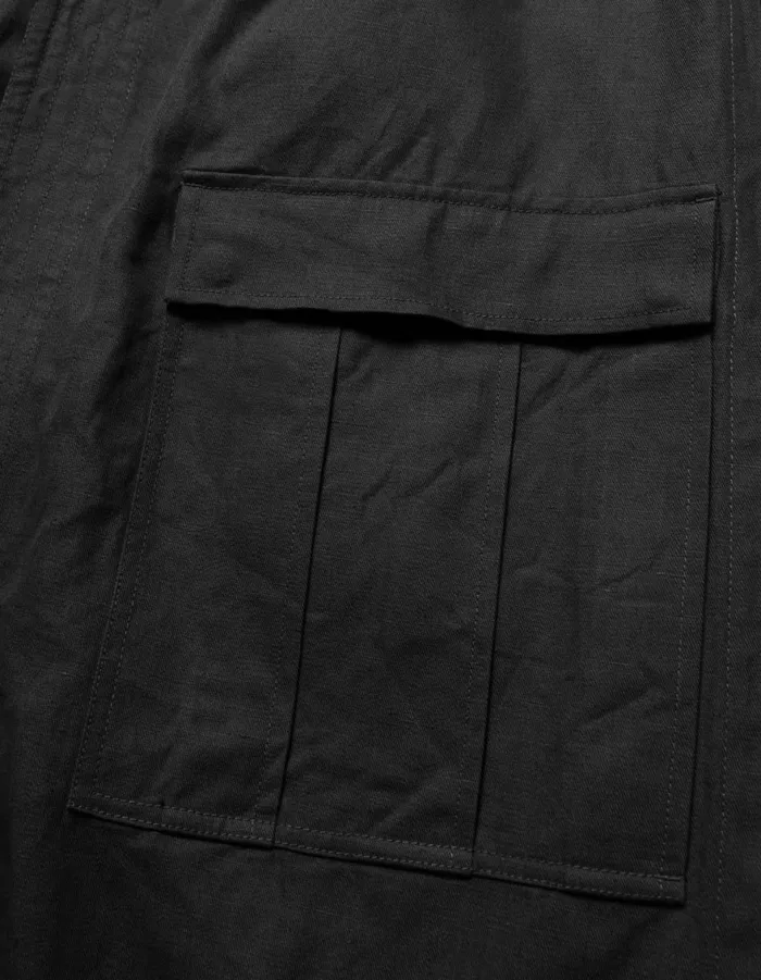 Maharishi Hakama Pants 6027 Asym Hakama Cargo Track Pants Black 8211 Men