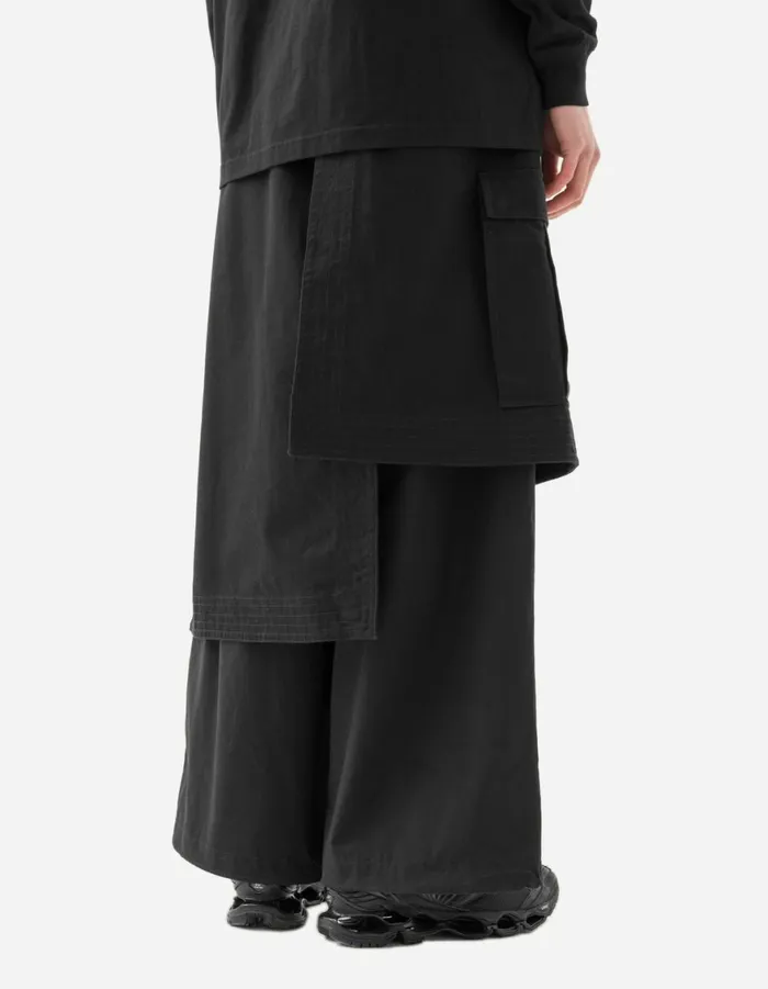 Maharishi Hakama Pants 6027 Asym Hakama Cargo Track Pants Black 8211 Men