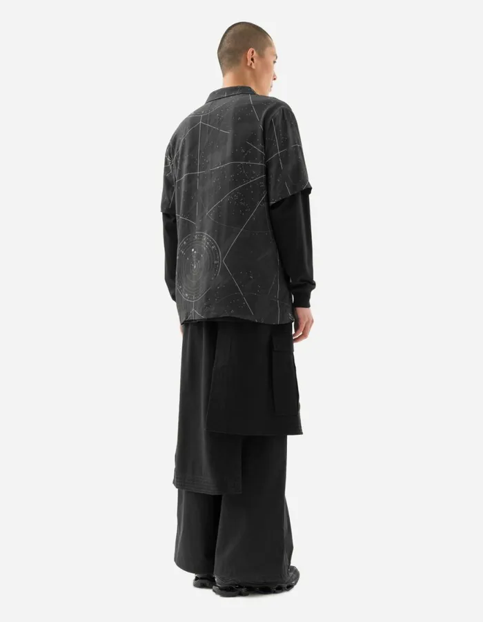 Maharishi Hakama Pants 6027 Asym Hakama Cargo Track Pants Black 8211 Men