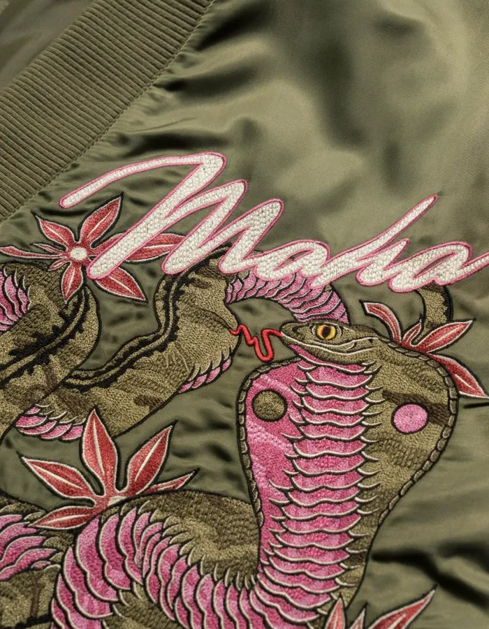 Maharishi Jackets 6006 Year Of The Snake MA1 Kimono Olive OG107F 8211 Men