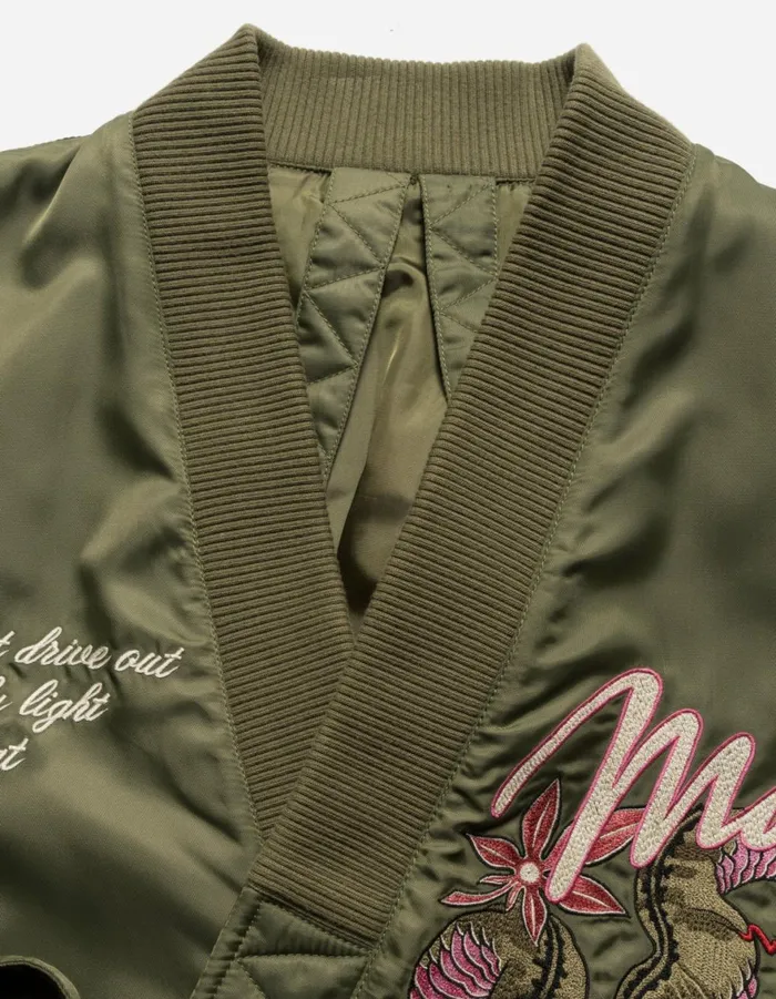 Maharishi Jackets 6006 Year Of The Snake MA1 Kimono Olive OG107F 8211 Men