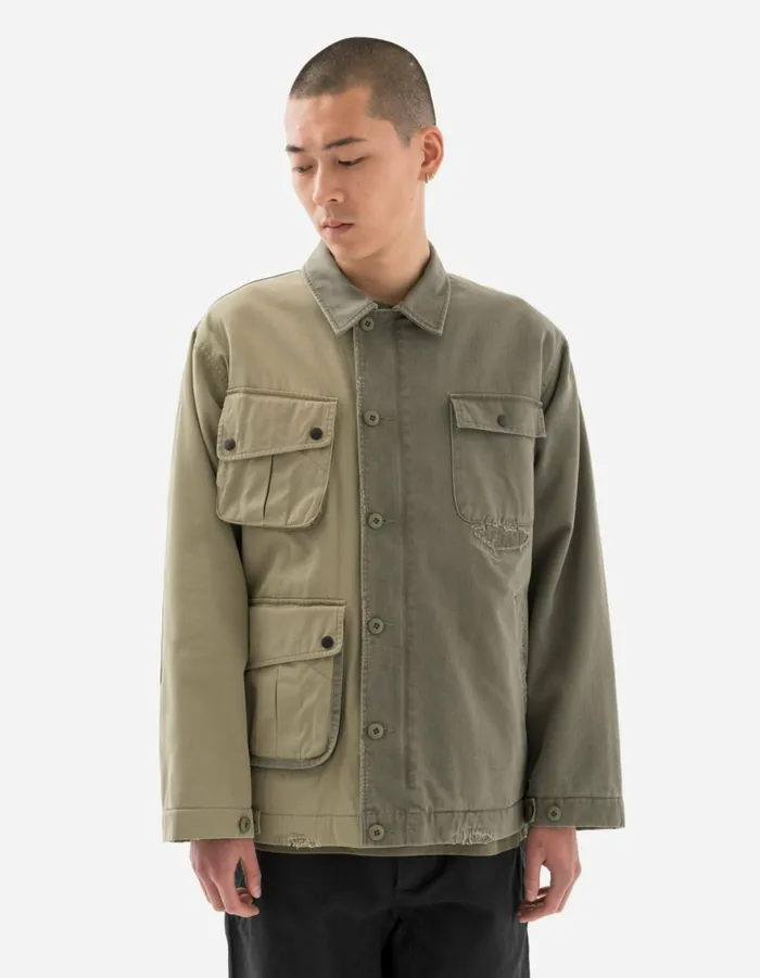 Maharishi Jackets 6025 Maha Boro Deck Jacket OliveSand 8211 Men