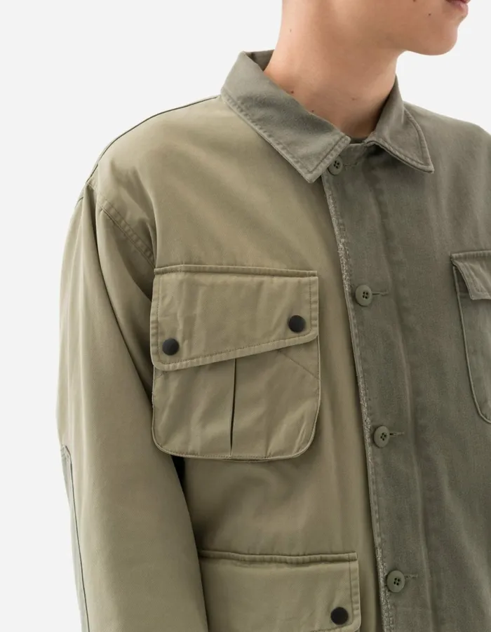 Maharishi Jackets 6025 Maha Boro Deck Jacket OliveSand 8211 Men