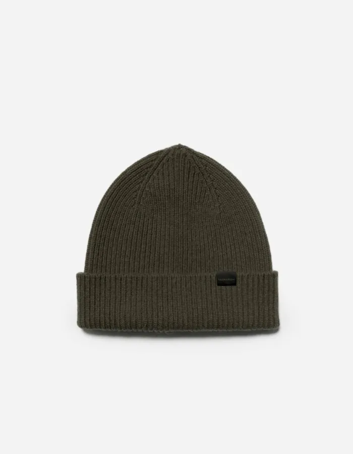 Maharishi Knits 1405 Maharishi Lambswool Beanie Olive 8211 Men