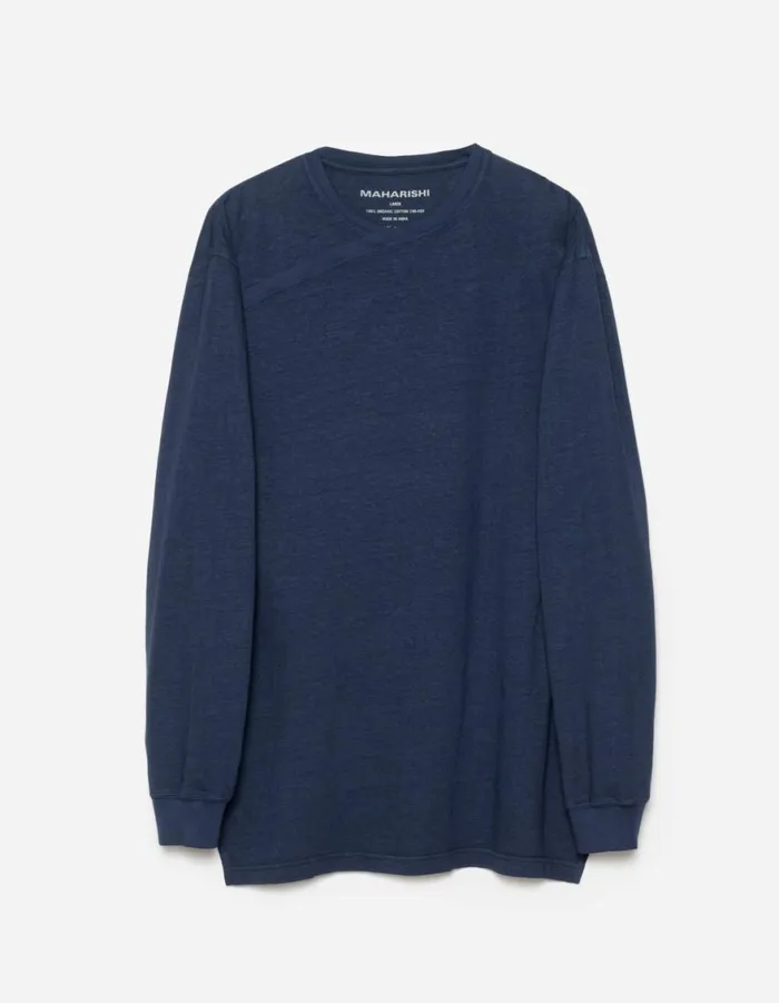 Maharishi Long Sleeve TShirts 6001 Monk Organic Hemp LS TShirt Navy Blueprint 8211 Men Maharishi Long Sleeve TShirts 6001 Monk Organic Hemp LS TShirt Navy Blueprint 8211 Men