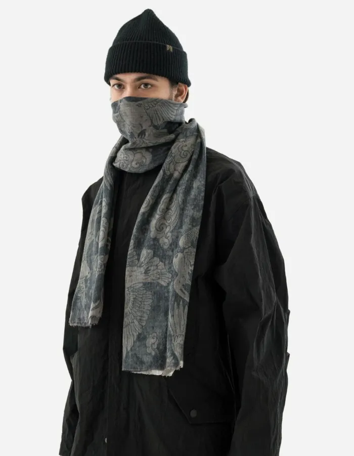 Maharishi Scarves 5328 Peace Dove Pashmina Black 8211 Men