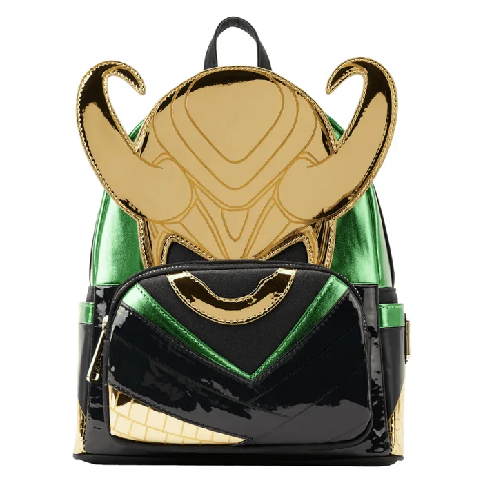 Marvel Metallic Loki Cosplay Mini Backpack Unisex Loungefly Backpacks