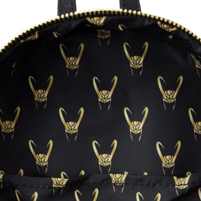Marvel Metallic Loki Cosplay Mini Backpack Unisex Loungefly Backpacks Marvel Metallic Loki Cosplay Mini Backpack Unisex Loungefly Backpacks