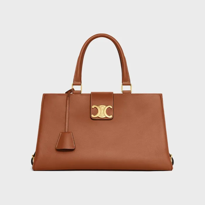 Medium Appoline Bag In Supple Calfskin Tan Women CELINE MORE LINES
