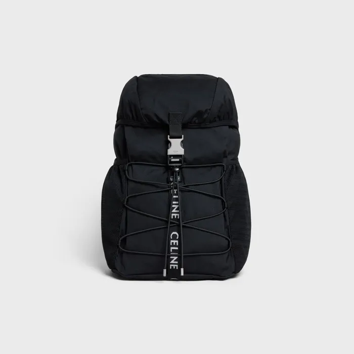 Medium Backpack Trekking In Nylon Black Men CELINE BACKPACKS