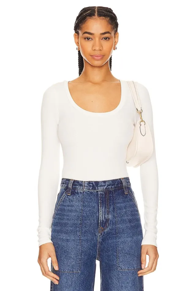 Megan Cropped Tee White Women Lovers and Friends Tops