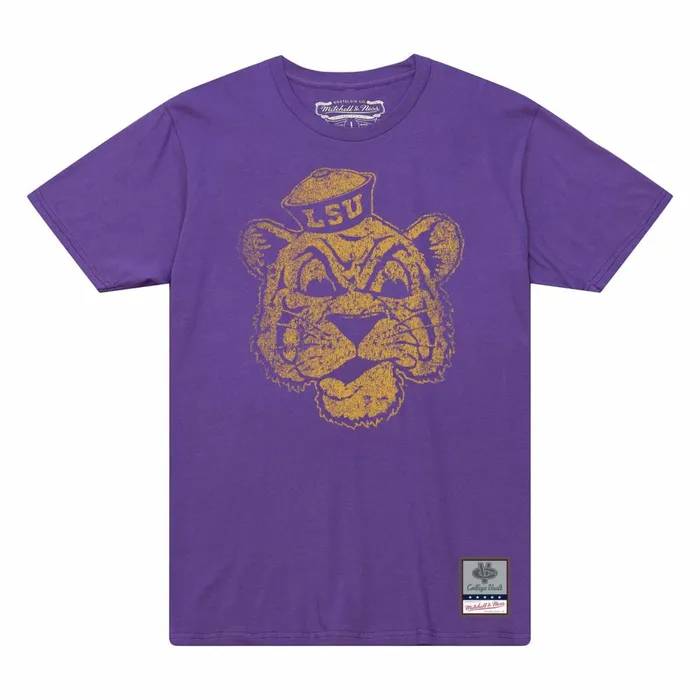 Men039s Collegiate Mitchell and Ness Big Logo Tee Louisiana State University