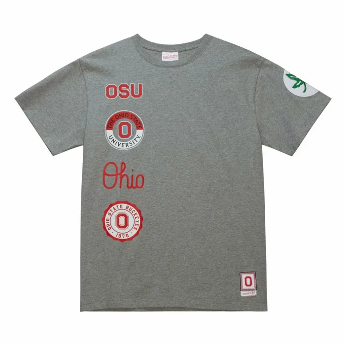 Men039s Collegiate Mitchell and Ness City Collection SS Tee Ohio State