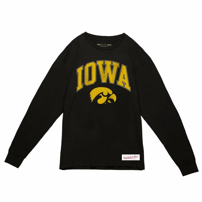 Men039s Collegiate Mitchell and Ness University Arch Logo LS Tee University Of Iowa Men039s Collegiate Mitchell and Ness University Arch Logo LS Tee University Of Iowa