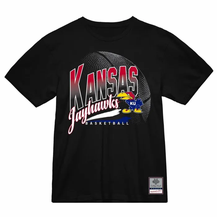Men039s Collegiate Mitchell and Ness University Of Kansas Madness Victory Road Tee Men039s Collegiate Mitchell and Ness University Of Kansas Madness Victory Road Tee