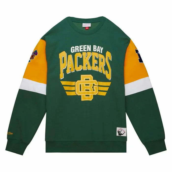 Men039s Hoodies and Sweatshirts Mitchell and Ness All Over Crew 30 Green Bay Packers Men039s Hoodies and Sweatshirts Mitchell and Ness All Over Crew 30 Green Bay Packers