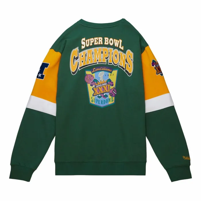 Men039s Hoodies and Sweatshirts Mitchell and Ness All Over Crew 30 Green Bay Packers Men039s Hoodies and Sweatshirts Mitchell and Ness All Over Crew 30 Green Bay Packers
