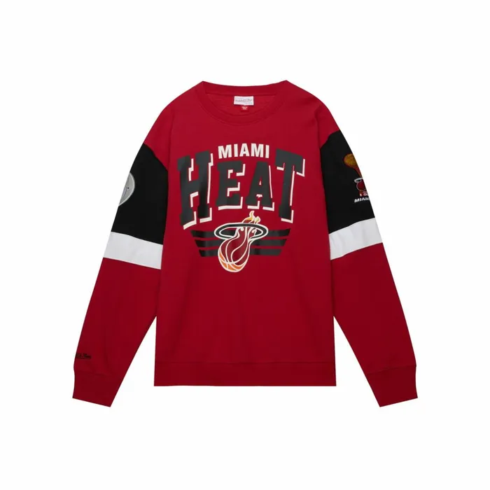 Men039s Hoodies and Sweatshirts Mitchell and Ness All Over Crew 30 Miami Heat Men039s Hoodies and Sweatshirts Mitchell and Ness All Over Crew 30 Miami Heat
