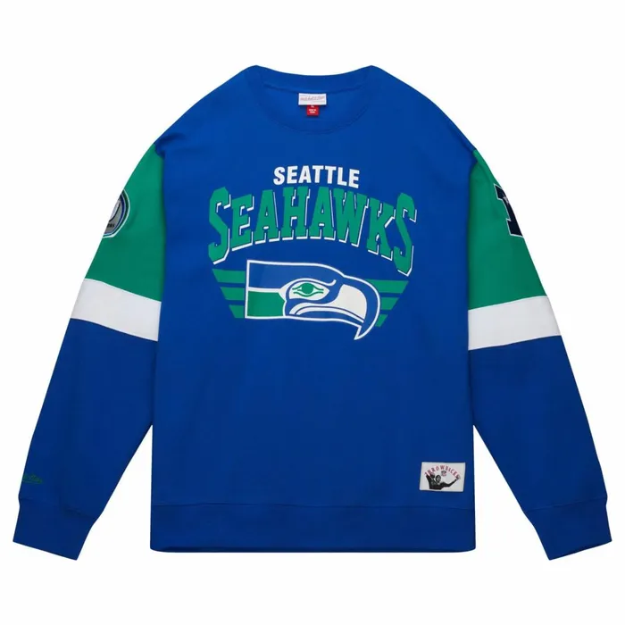 Men039s Hoodies and Sweatshirts Mitchell and Ness All Over Crew 30 Seattle Seahawks Men039s Hoodies and Sweatshirts Mitchell and Ness All Over Crew 30 Seattle Seahawks