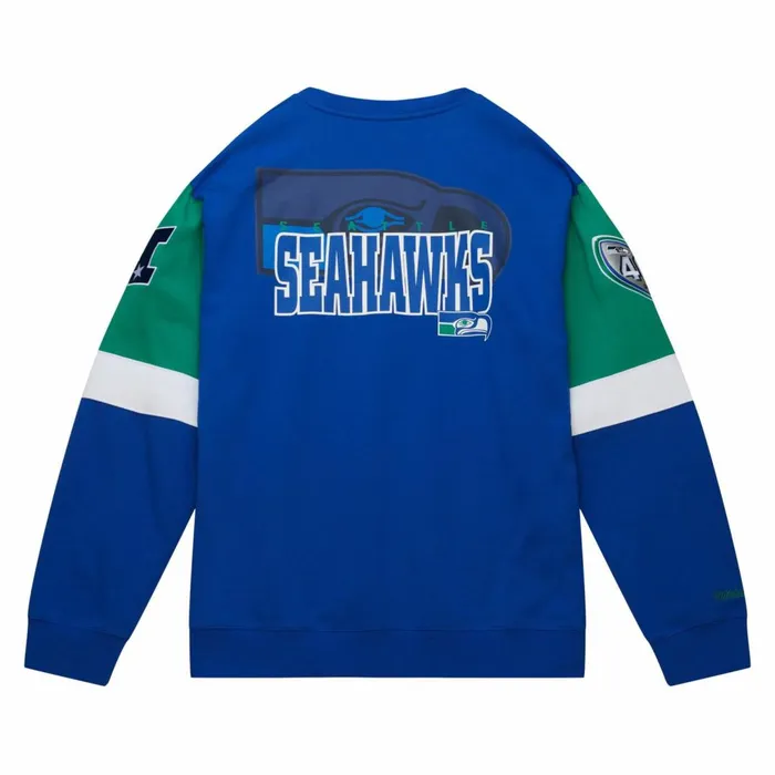 Men039s Hoodies and Sweatshirts Mitchell and Ness All Over Crew 30 Seattle Seahawks Men039s Hoodies and Sweatshirts Mitchell and Ness All Over Crew 30 Seattle Seahawks
