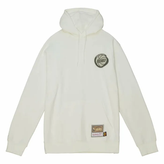 Men039s Hoodies and Sweatshirts Mitchell and Ness Cream Hoodie Houston Rockets