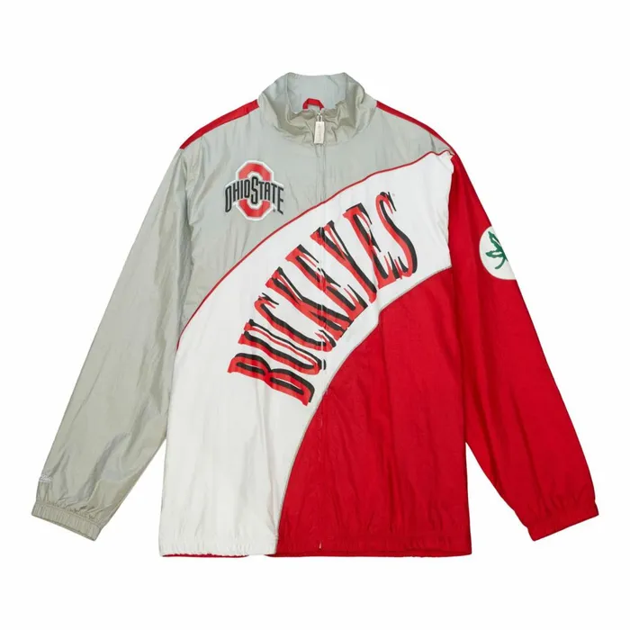 Men039s Jackets and Outerwear Mitchell and Ness Arched Retro Lined Windbreaker Ohio State Men039s Jackets and Outerwear Mitchell and Ness Arched Retro Lined Windbreaker Ohio State