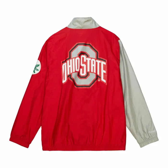 Men039s Jackets and Outerwear Mitchell and Ness Arched Retro Lined Windbreaker Ohio State Men039s Jackets and Outerwear Mitchell and Ness Arched Retro Lined Windbreaker Ohio State