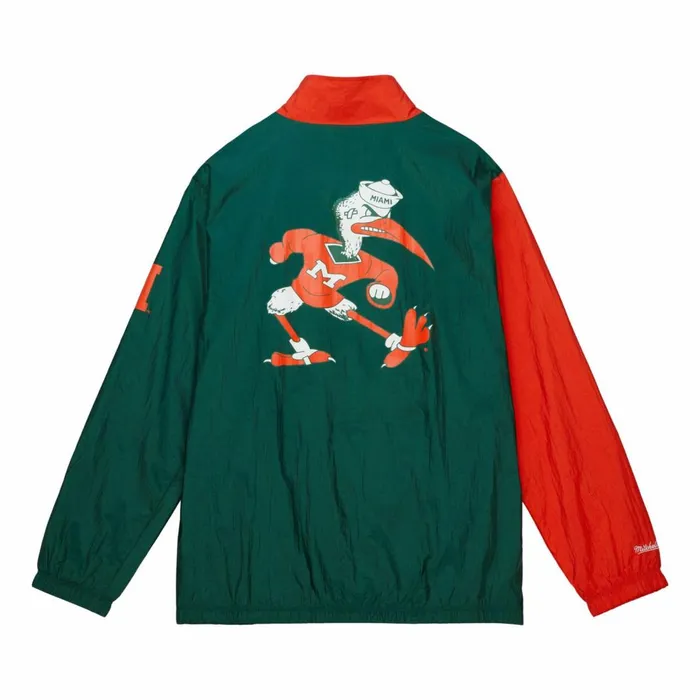 Men039s Jackets and Outerwear Mitchell and Ness Arched Retro Lined Windbreaker University Of Miami Men039s Jackets and Outerwear Mitchell and Ness Arched Retro Lined Windbreaker University Of Miami